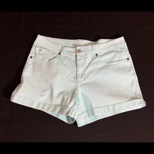 Mint green shorts that are ready for summer!